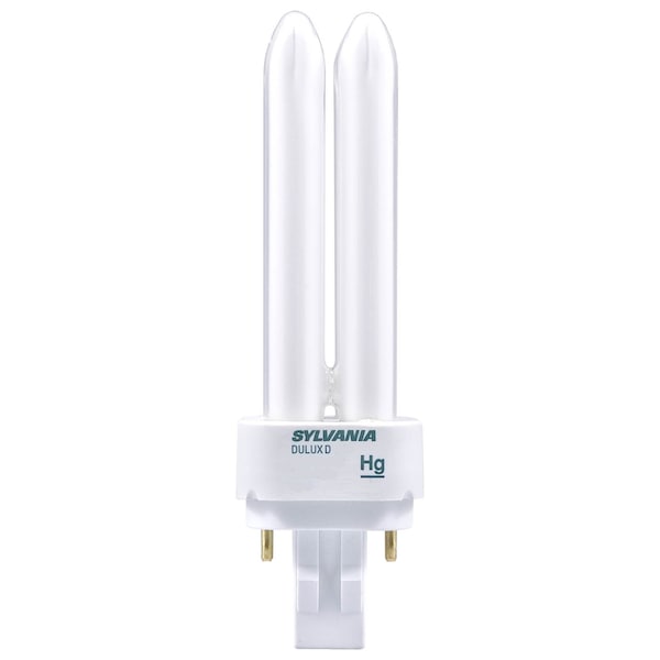 Sylvania Dulux 18 W Tubular 1.38 in. D X 1.38 in. L CFL Bulb White Tubular 4100 K 1 pk 21111 - main